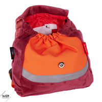 sac à dos ; sac goûter ; sac maternelle ; petit sac ; sac enfant ; souple ; rose ; ecureuil