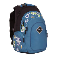 sac ; sac à dos ; collège ; lycée ; école ; secondaire ; 3 compartiments ; recyclé ; réglable ; ajustable ; bodyadapt ; bleu ; noir ; polaroide ; photos