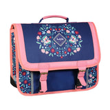Cartable 38 cm 2 compartiments Folk Multicolore