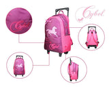 BAGTROTTER Sac à dos à roulettes Cybel Cheval Violet