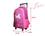 BAGTROTTER Sac à dos à roulettes Cybel Cheval Violet