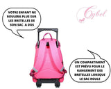 BAGTROTTER Sac à dos à roulettes Cybel Cheval Violet