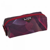Trousse rectangle recyclée Moiré fuchsia