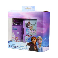 BAGTROTTER Boite Déjeuner et gourde en plastique 380ml La Reine des Neiges Frozen Violette