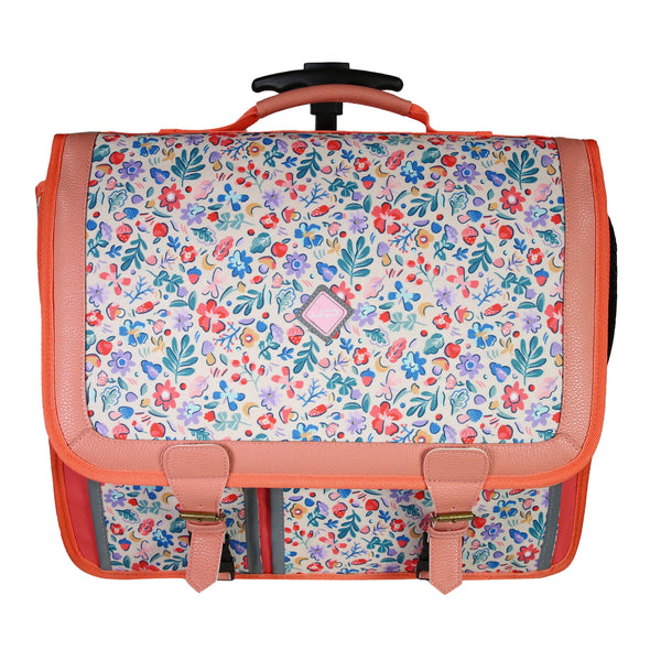Cartable à Roulettes 41cm - Bloom - Fille - Recyclé - 2 Compartiments