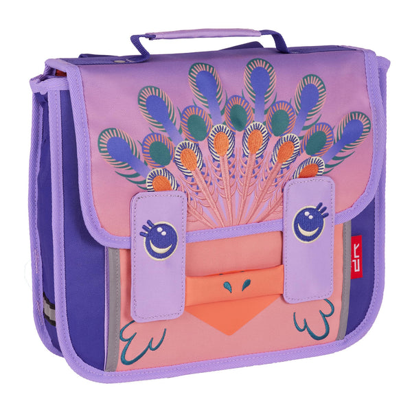 cartable ; cartable rose ; cartable violet ; cartable fille ; cartable maternelle ; cartable primaire ; rose ; violet : paon