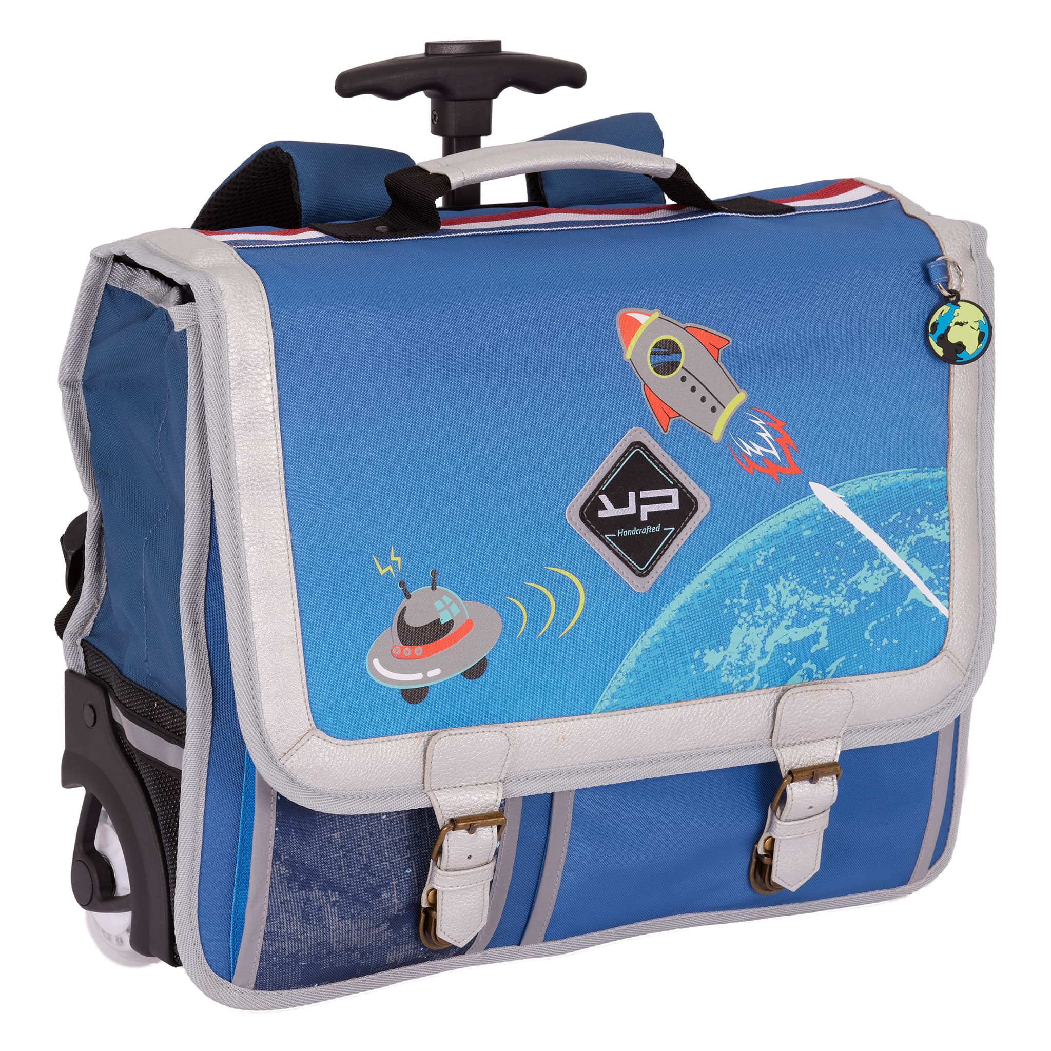 Cartable 41 cm roulettes recyclé Objectif Lune Bodypack