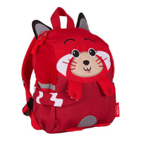 sac à dos ; sac goûter ; sac maternelle ; petit sac ; sac enfant ; oval ; panda ; panda roux ; rouge