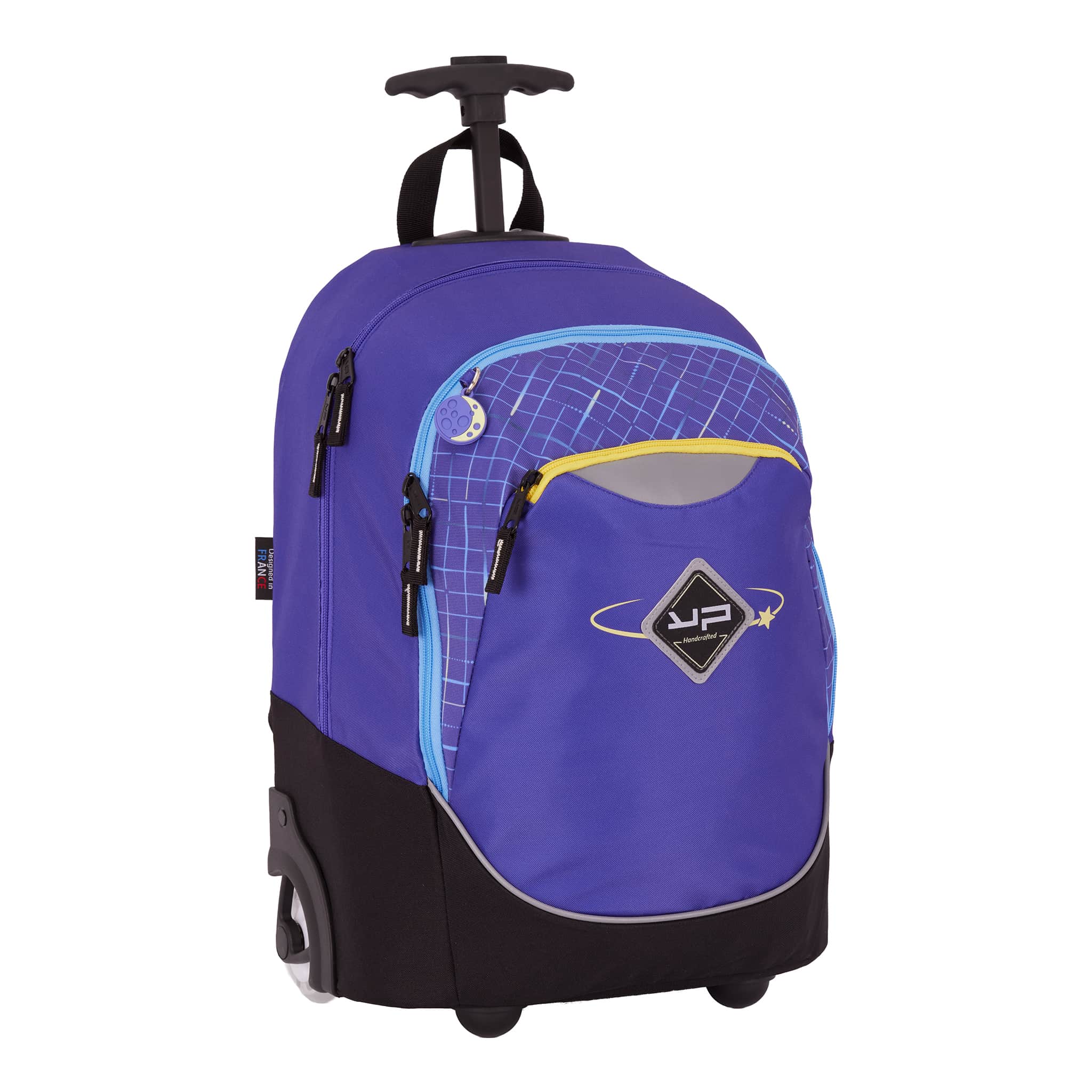 Sac à dos à roulettes compartiments Comète violette Bodypack