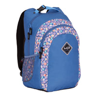 sac ; sac à dos ; collège ; lycée ; école ; secondaire ; 2 compartiments ; recyclé ; galets ; bleu ; bleu clair ; pastel