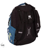 sac ; sac à dos ; collège ; lycée ; école ; secondaire ; 3 compartiments ; recyclé ; réglable ; ajustable ; bodyadapt ; bleu ; noir ; polaroide ; photos