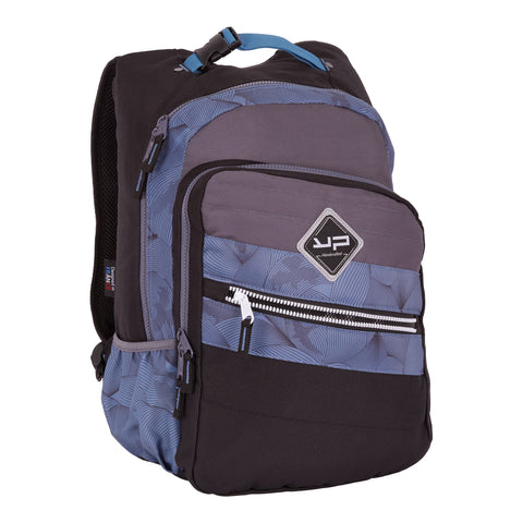 sac ; sac à dos ; recyclé ; collège ; lycée ; école ; secondaire  ; 1 compartiment ; bleu ; noir ; moiré