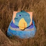 sac à dos ; sac goûter ; sac maternelle ; petit sac ; sac enfant ; sac bleu ; canard ; bleu