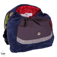 sac à dos ; sac goûter ; sac maternelle ; petit sac ; sac enfant ; chien ; bleu ; sac bleu